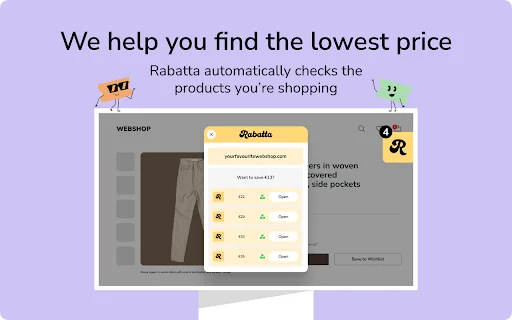 I-download ang Rabatta: Awtomatikong Discount Codes at Makatipid - Screenshot 4