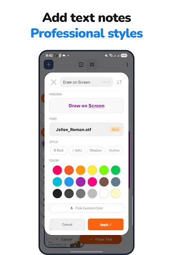 I-download ang Draw anywhere on Screen AZDraw – Magsulat sa Screen - Screenshot 1