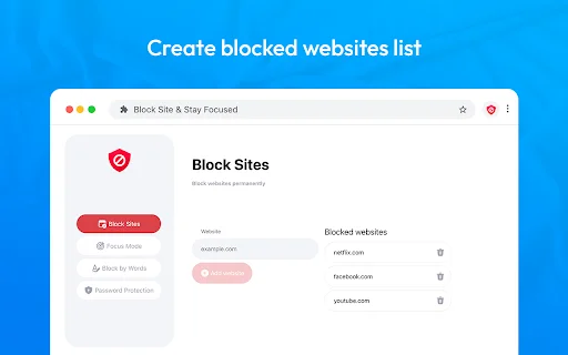 I-download ang Block Site: Maging Produktibo at Iwasan ang Distraksyon - Screenshot 2