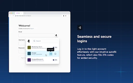 I-download ang Cerby Extension – Ligtas na Pamamahala ng Account - Screenshot 2