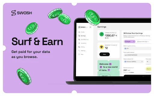 I-download ang Swash App – Kumita Habang Nagba-browse Online - Screenshot 1
