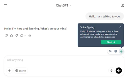 VoiceWave: Voice Control para sa ChatGPT at DeepSeek – I-download - Screenshot 4