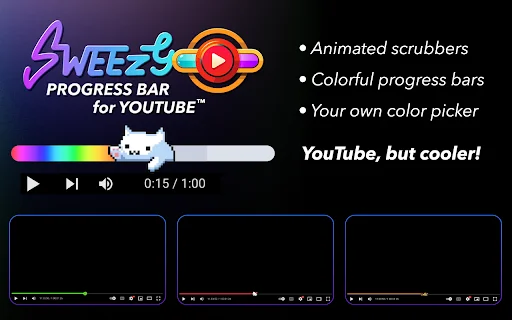 I-customize ang YouTube Progress Bar: Sweezy Extension Free Download - Screenshot 5
