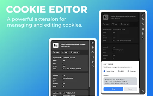 I-download ang Cookie Editor: Mabilis at Madaling Cookie Manager - Screenshot 1