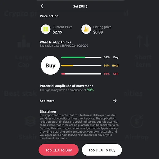 I-download ang Iris App – AI Crypto Tracker para sa Pinoy - Screenshot 23