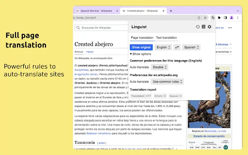 Linguist: Pinakamabilis na Web Page Translator – I-download Ngayon - Screenshot 2