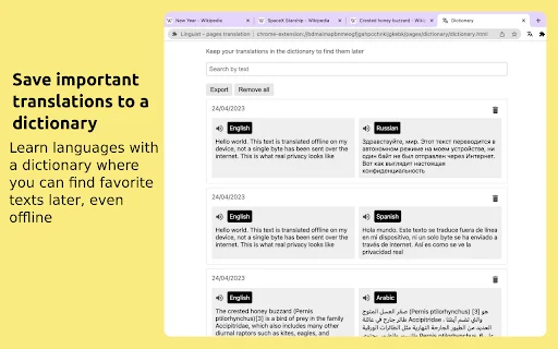 Linguist: Pinakamabilis na Web Page Translator – I-download Ngayon - Screenshot 5