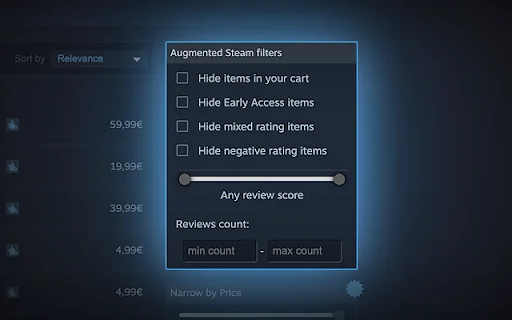 I-download ang Augmented Steam: Pinakamahusay na Steam Tool - Screenshot 4