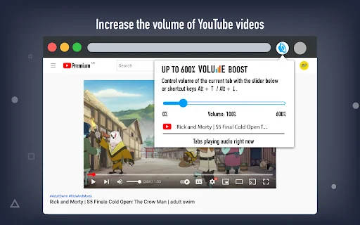 Sound Booster by AudioMax – Palakasin ang Volume sa Chrome - Screenshot 1